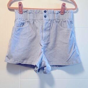 Hollister Baby Blue Corduroy Women's Shorts